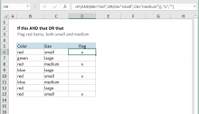 Excel formula: If this AND that OR that